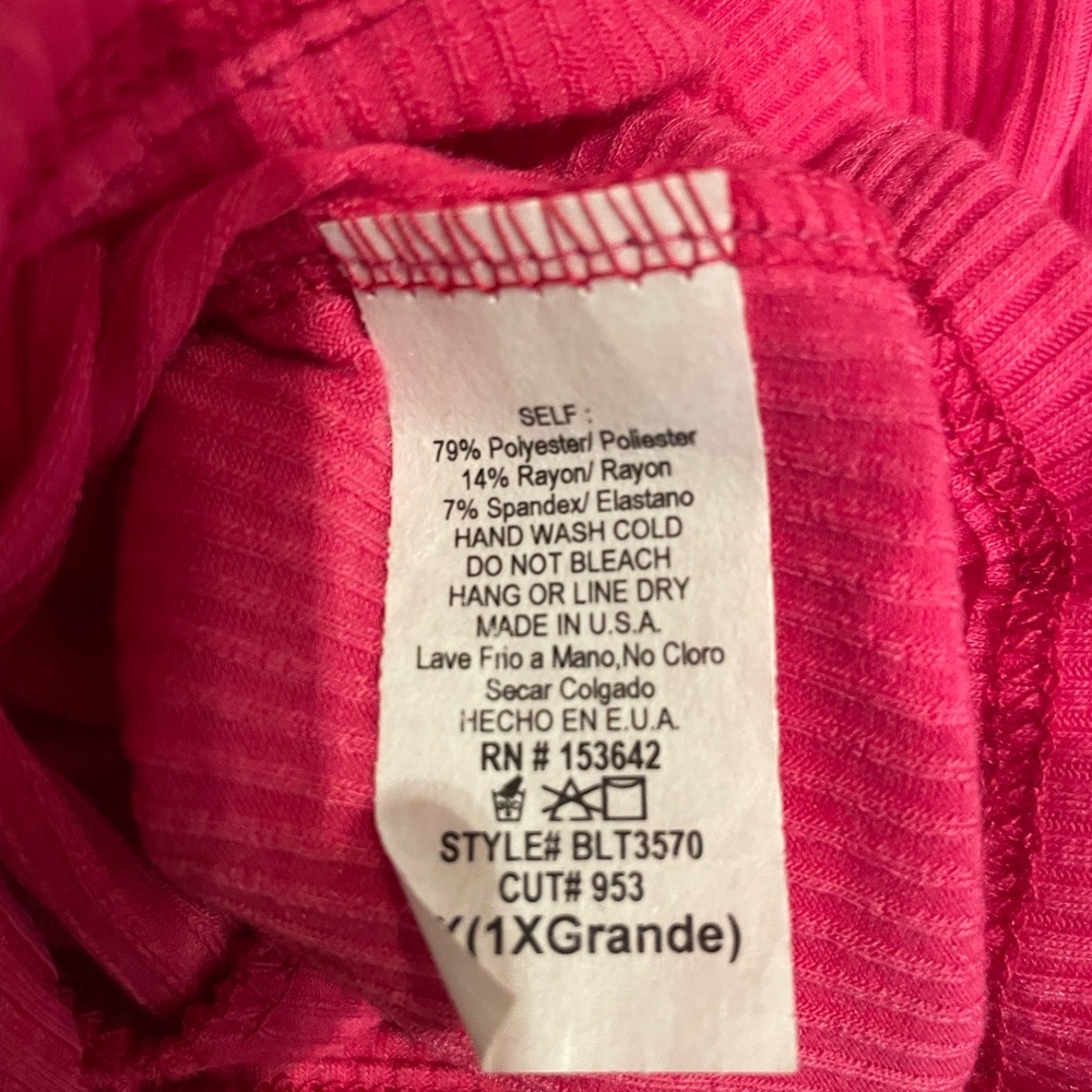 Pink Long Sleeve Ruched Top - Picture 5 of 5